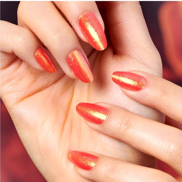 Color Street: Heat Wave | Orange Red Gold Summer Beach Shimmer Bright Tropical - Picture 10 of 16